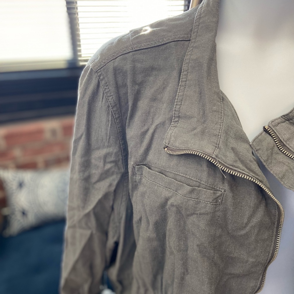 Gray linen jacket